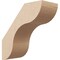 Ekena Millwork 5-inch W x 12-inch D x 12-inch H Carmel Rough Cedar Woodgrain TimberThane Knee Brace, Primed BRCUR05X12X12CARRCPR - alternate 1
